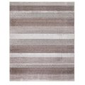 Pisos 9 x 13 ft. Toscano Stripe Area Rug, Brown PI1705210